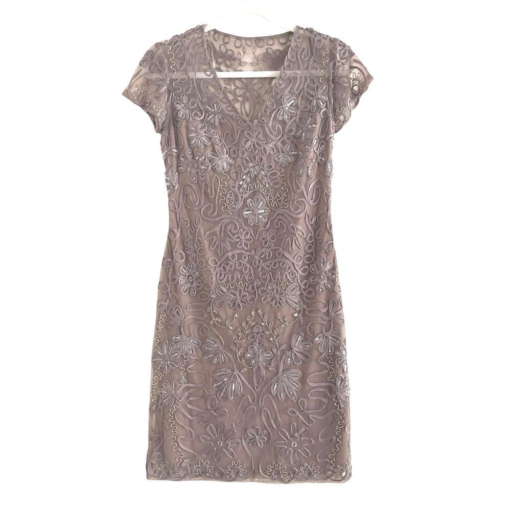 Js Collection Embellished Soutache Sheath Dress S… - image 7